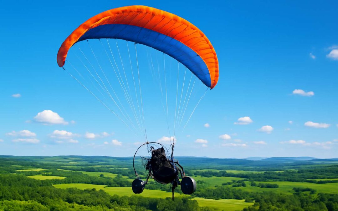 Experience Freedom: The Ultimate Paraglider with Motor and Wheels for Adventure and Speed