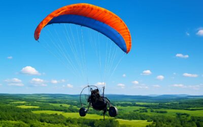 Experience Freedom: The Ultimate Paraglider with Motor and Wheels for Adventure and Speed