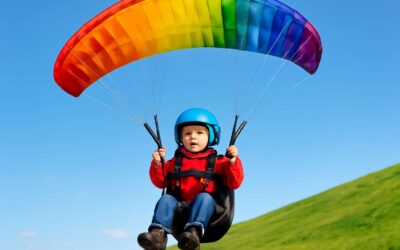 Soar to fun: paraglider for kids sparks fearless, safe adventures